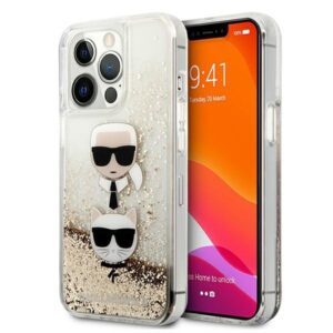 کاور سی جی کارل لاگرفلد مدل Liquid Glitter 2Headse مناسب گوشی آیفون iPhone 13Pro