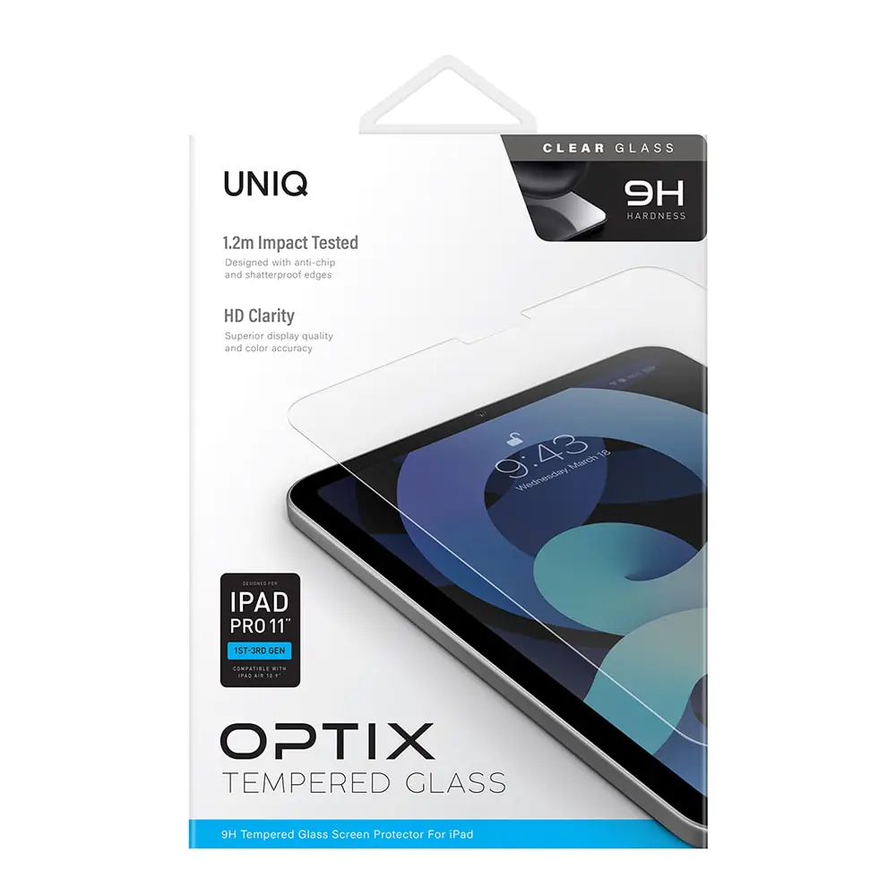 Optix-Clear-Glass-For-iPad-Pro-11-1st-3rd-Gen-Air-10.9-4th-Gen-min محافظ صفحه نمایش شفاف یونیک مدل Optix مناسب آیپد پرو 11 اینچ