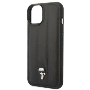 کاور سی جی کارل لاگرفلد مدل Nylon Quilted Puffy+Ikonik Pin مناسب گوشی iPhon14Plus