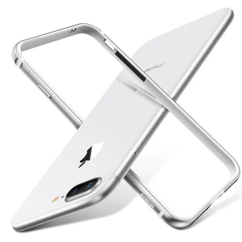 iPhone-8-Plus7-Plus-Crown-Metal-Bumper-Case-silver بامپر فلزی مهازا مناسب گوشی آیفون iPhone 7Plus/8Plus