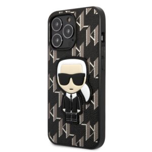 کاور سی جی کارل لاگرفلد مدل Monogram Ikonik Patch مناسب گوشی آیفون iPhone 13Pro