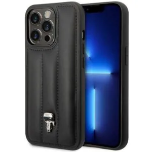 کاور سی جی کارل لاگرفلد مدل Nylon Quilted Puffy+Ikonik Pin مناسب گوشی iPhon14Pro