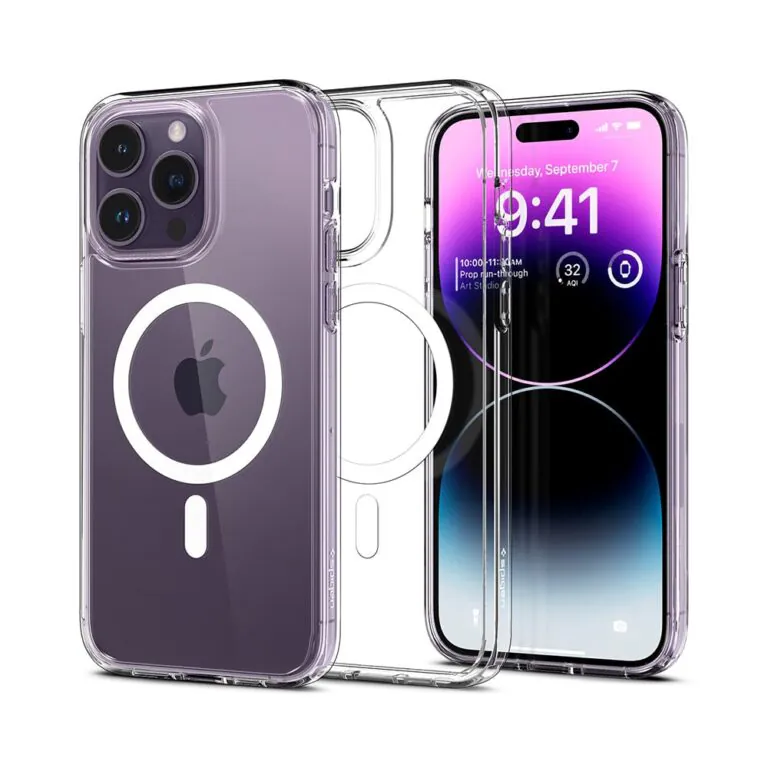 کاور اسپیگن مدل Crystal Hybrid MagFit مناسب گوشی iPhone14ProMax