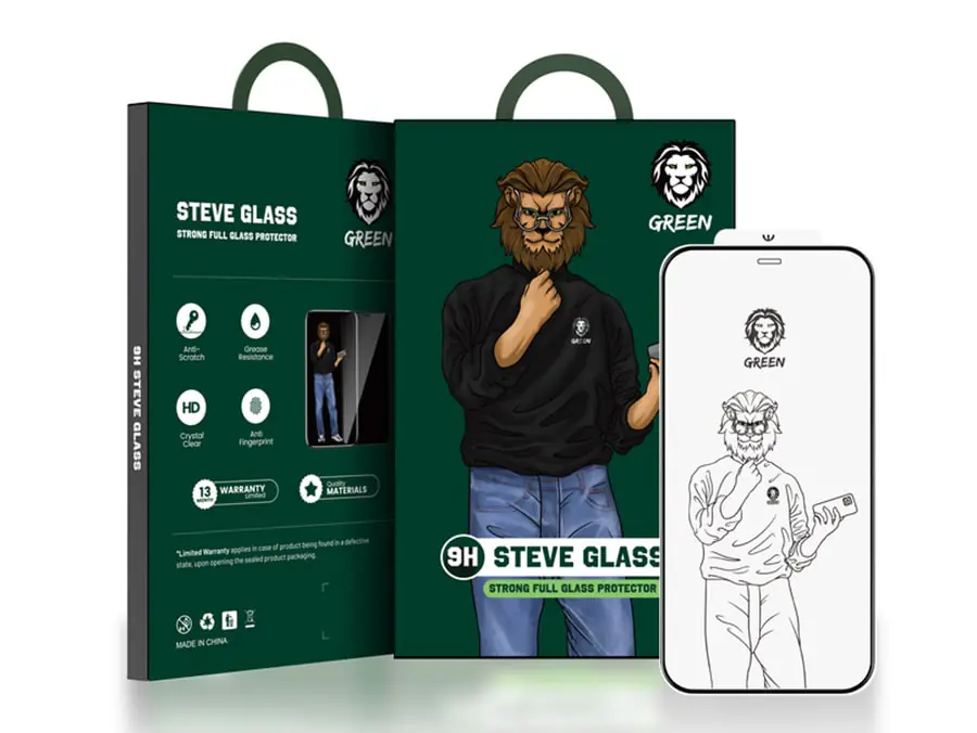 324544 گلاس گرین 9 اچ استیو (آیفون 12/12پرو)