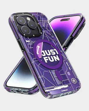 YOUNGKIT-FUTURISTIC-CIRCUIT-MAGSAFE-CASE-FOR-IPHONE-14-PRO-MAX-PURPLE-3-2 کیس فوتوریستیک مگسیف یانگ کیت (آیفون ۱۴ پرو)