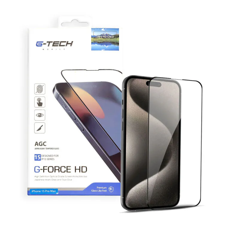 محافظ صفحه نمایش HD G-Force (آیفون 15 پرو مکس)