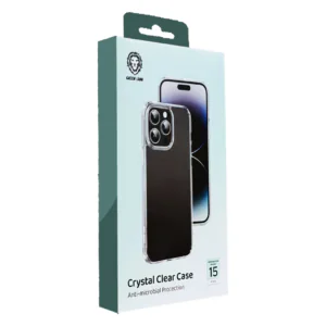 قاب Crystal Clear GREEN (آیفون 15 پرو مکس)