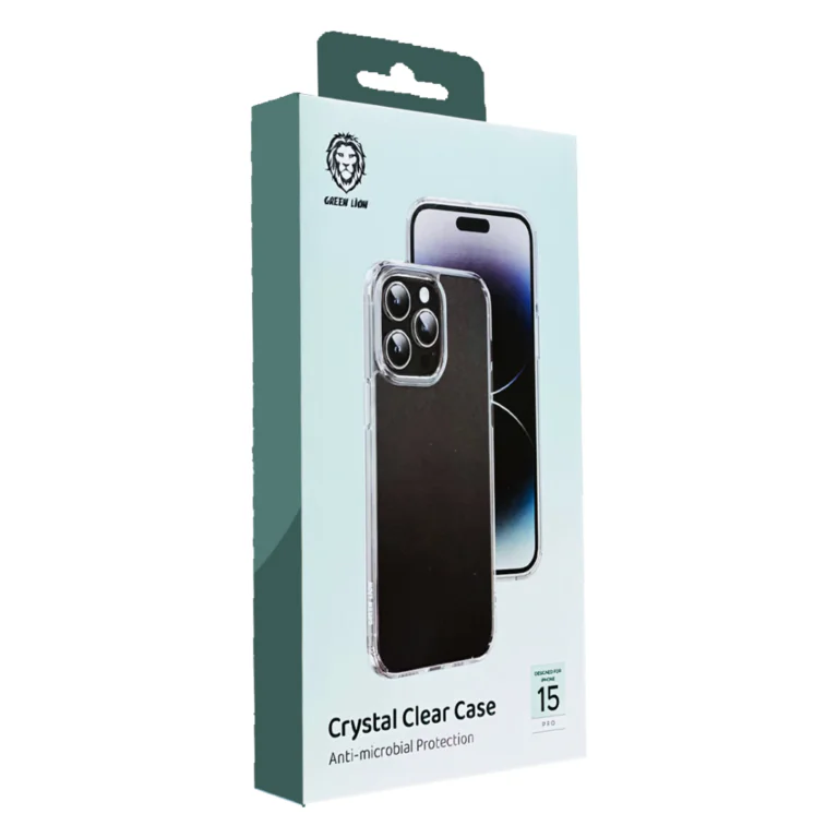 قاب Crystal Clear GREEN (آیفون 15 پرو مکس)