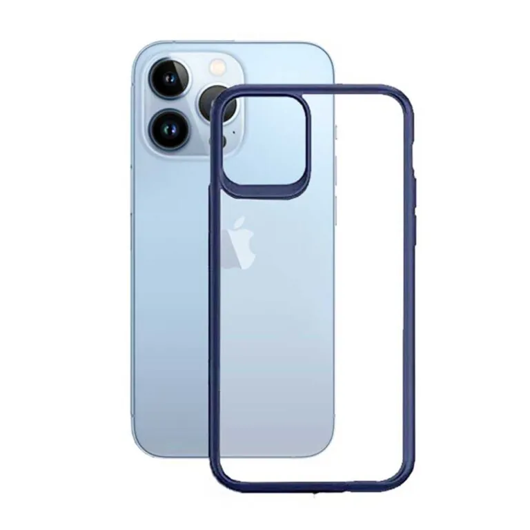 کیس سری Q ماژیک ماسک (آیفون 15 پرو مکس)Clear/Blue Bumper