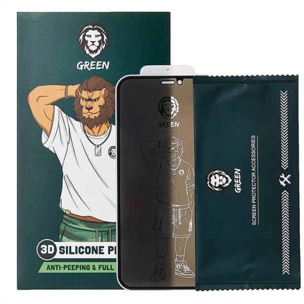 گلس GREEN سیلیکونی سه بعدی مناسب iPhone12mini