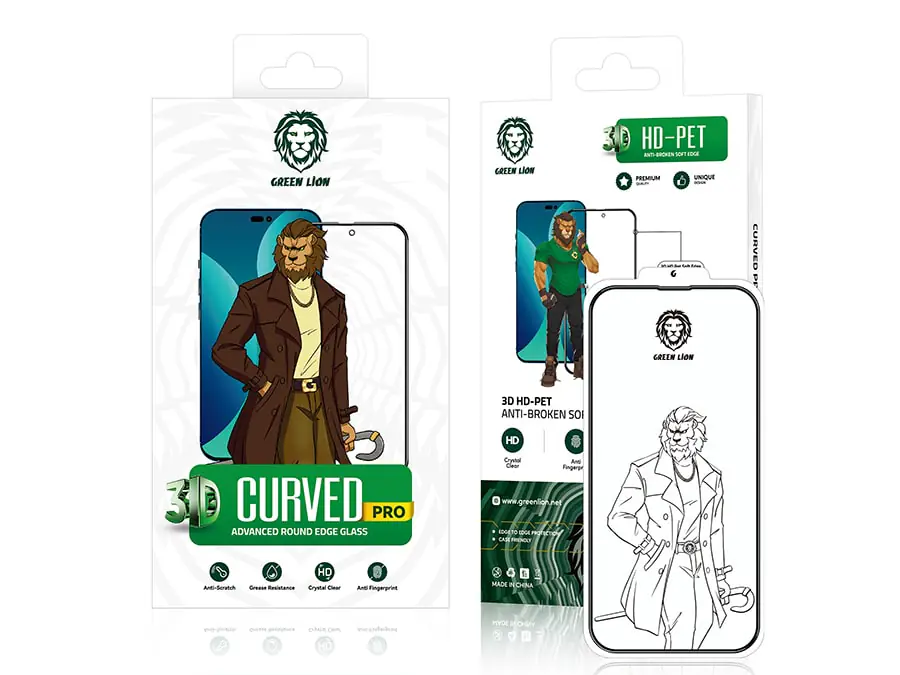 338841 محافظ صفحه نمایش گرین مدل 3D Curved Pro/Roumd Edge مناسب گوشی iPhone14