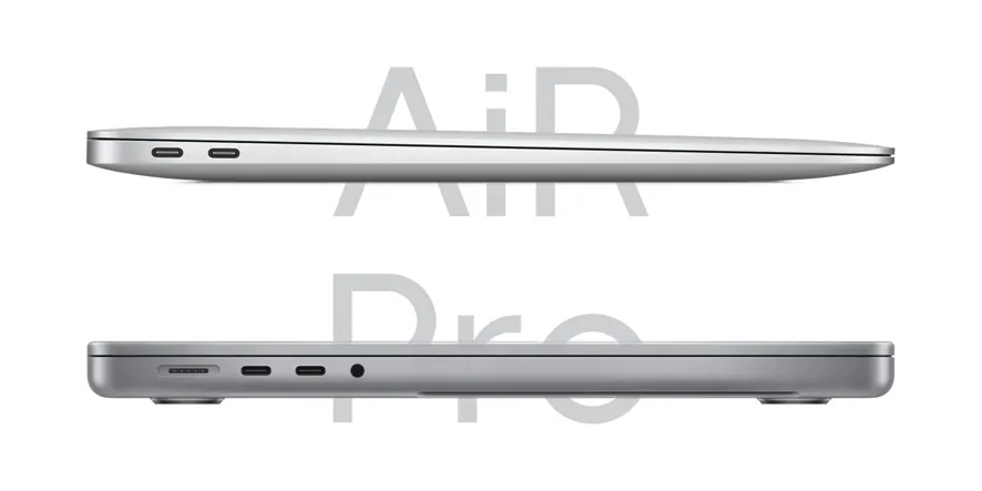 مقایسه سخت افزار مک بوک ایر و مک بوک پرو