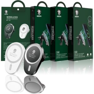 شارژر فندکی 15 وات گرین مدل Transparent Magnetic