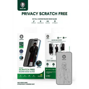 محافظ صفحه نمایش پرایوسی گرین مدل 3D Scratch Free Round Edge مناسب گوشی آیفون iPhone13/13 Pro