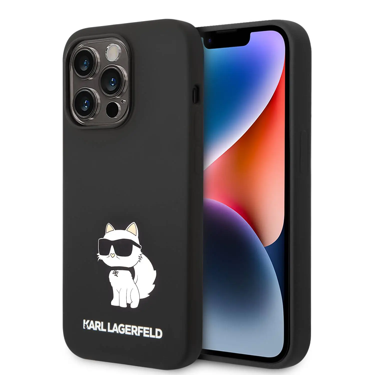 Karl-Lagerfeld-Liquid-Silicone-Case-Choupette-NFT-Logo-iPhone-14-Promax-9 کاور سی جی کارل لاگرفلد مدل Silicone NFT Choupette مناسب گوشی iPhone14ProMax