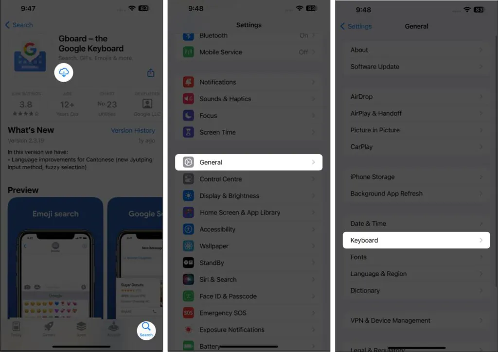 چگونه کیبورد Gboard را روی آیفون و آیپد نصب کنیم؟