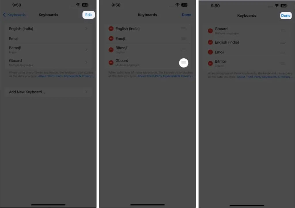 مراحل تنظیم Gboard به‌عنوان کیبورد پیش‌فرض دستگاه