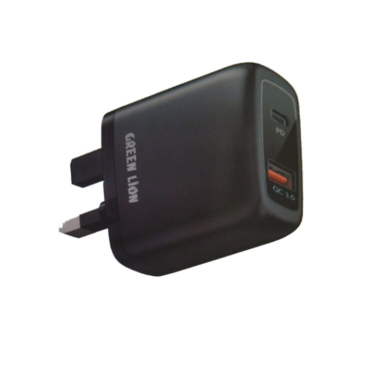 شارژر دیواری دو پورت گرین 20 وات مدل USB PD+QC3.0