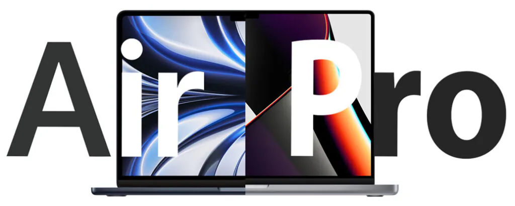 مقایسه طراحی مک بوک ایر و مک بوک پرو