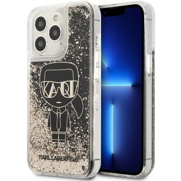 کاور سی جی کارل لاگرفلد مدل Liquid Glitter Gatsby Ikonik مناسب گوشی iPhone 14ProMax