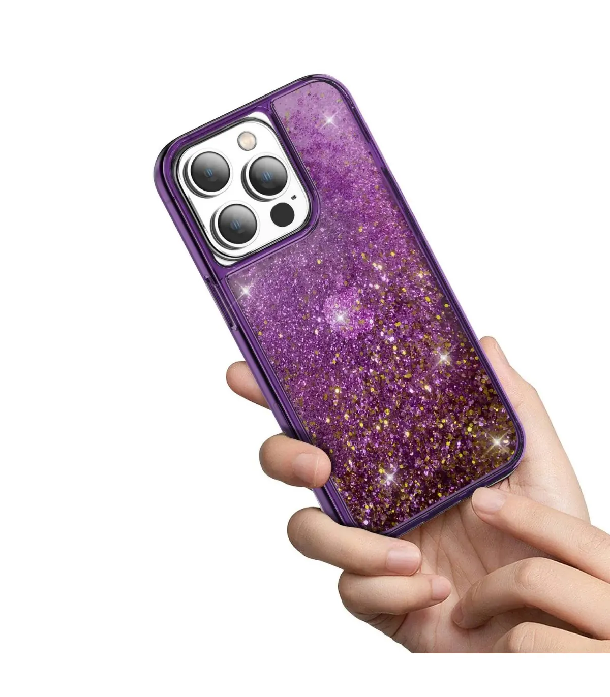 green-lion-happiness-case-3d-glitter-resin-iphone-14-pro کاور گرین مدل Happiness 3D Glitter Resin مناسب گوشی iPhone14Pro