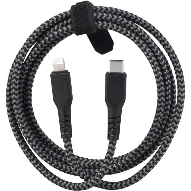 کابل تبدیل USB-C به لایتنینگ انرجیا مدل NyloFlex 3A به طول 3 متر