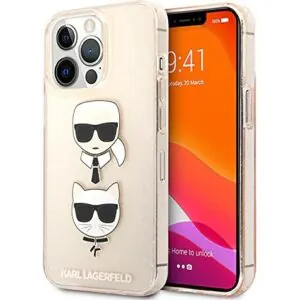 کاور سی جی کارل لاگرفلد مدل Liquid Glitter Karl And Choupettee مناسب گوشی آیفون iPhone 13Pro