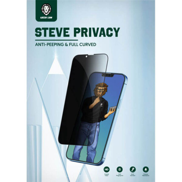 محافظ صفحه نمایش گرین مدل Steve Privacy مناسب iPhone13/13Pro