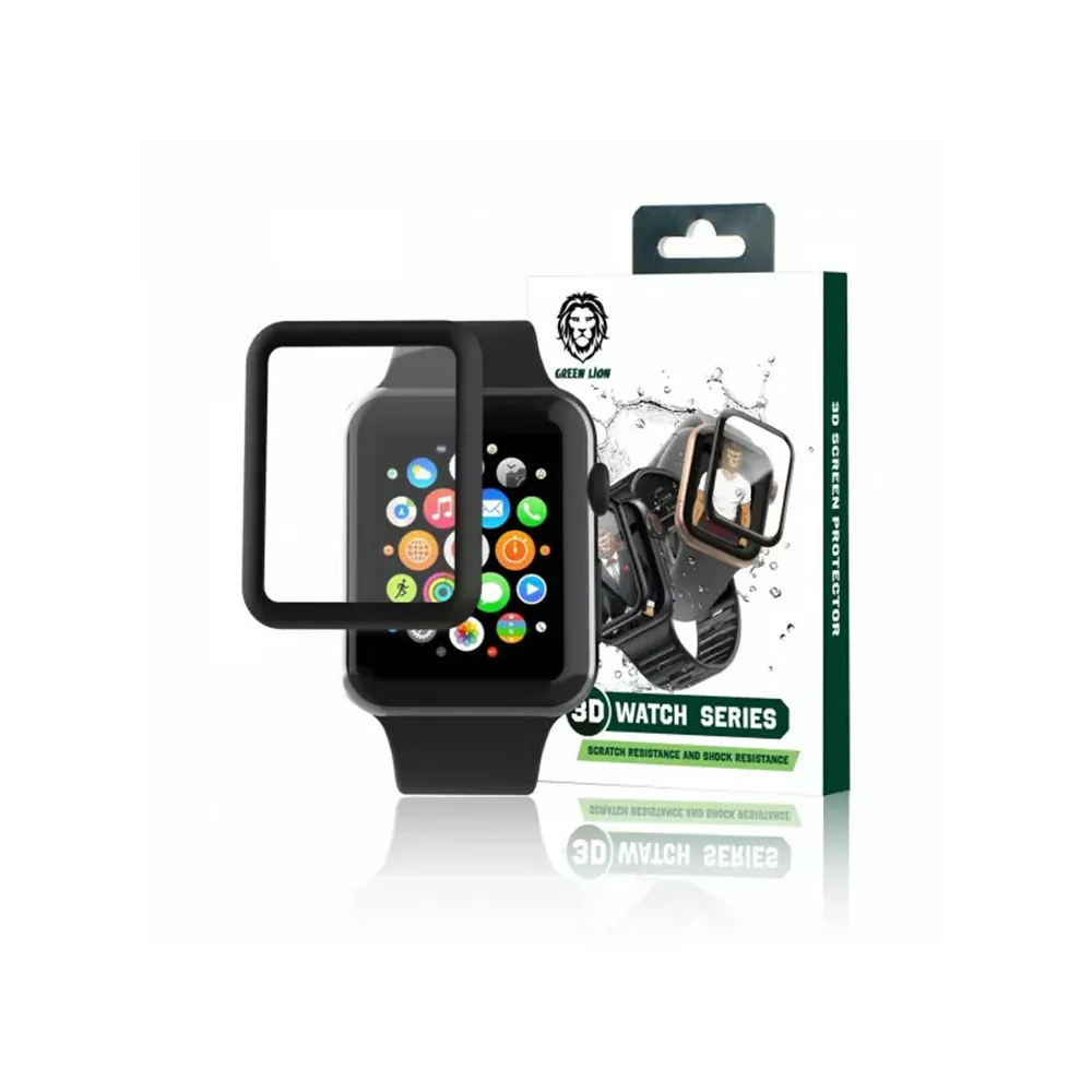 Green-3D-HD-Glass-Screen-Protector-for-Apple-Watch-40mm-Series-456 محافظ صفحه نمایش گرین مدل HD Glass مناسب اپل واچ 41 میلی متری - اپل گلشن
