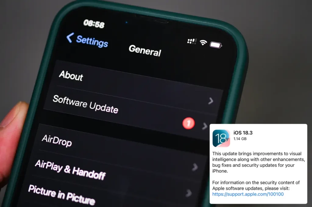 قابلیت IOS 18.3