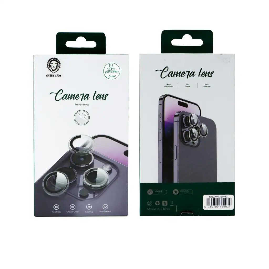 محافظ لنز دوربین GREEN مدل Lion Trio مناسب iPhone 13Pro/ProMax - Clear, بدون گارانتی محافظ لنز دوربین GREEN مدل Lion Trio مناسب iPhone 13Pro/ProMax - Clear, بدون گارانتی