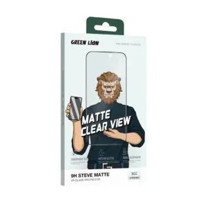 محافظ صفحه نمایش GREEN مدل LiON 9H Steve مناسب iPhone 16Pro - Clear, بدون گارانتی