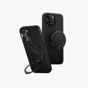 کاور UNIQ مدل Uniq Keva Air GripFit مناسب iPhone 16ProMax - Carbon Black, گارانتی ۱۲ ماهه شرکت تجارت پاسارگاد