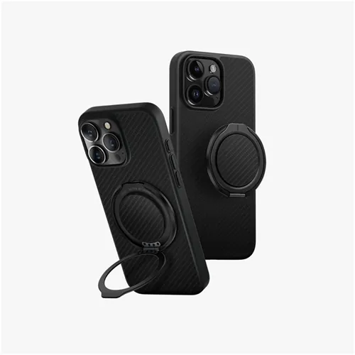 کاور UNIQ مدل Uniq Keva Air GripFit مناسب iPhone 16ProMax - Carbon Black, گارانتی ۱۲ ماهه شرکت تجارت پاسارگاد