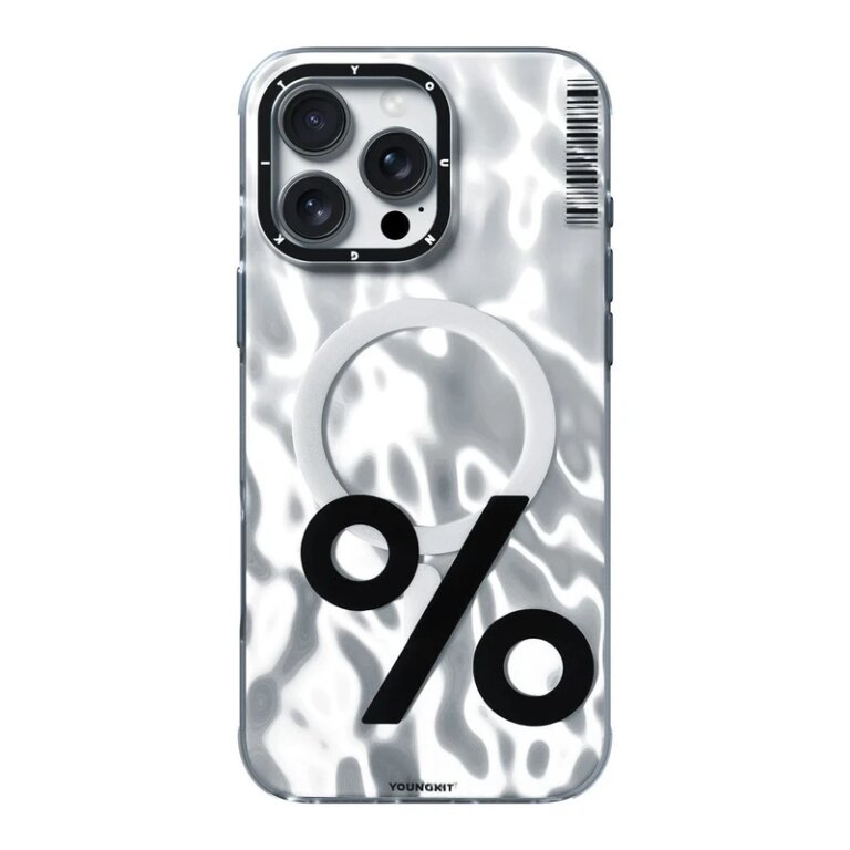 کاور YOUNGKIT مدل Color-Changing Number Puzzle Magsafe مناسب iPhone 16Pro - Percentage, گارانتی اصالت و سلامت فیزیکی کالا
