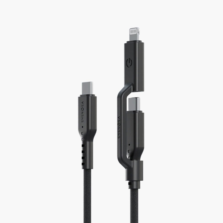 کابل Energea مدل Flow Duo USB-C to USB-C/Lightning - Black, گارانتی ۱۲ ماهه شرکت تجارت پاسارگاد