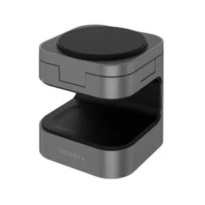 شارژر و استند Energea مدل MagCube 3-in-1 Wireless Charger - Gunmetal, گارانتی ۱۲ ماهه شرکت تجارت پاسارگاد