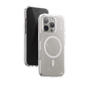 کاور BLUEO مدل Crystal Pro Magsafe مناسب iPhone 16Pro - Glitter Transparent, گارانتی اصالت و سلامت فیزیکی کالا