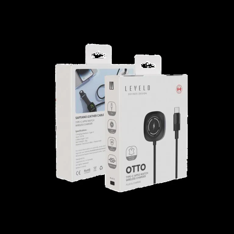 کابل LEVELO مدل Otto Type-C Apple Watch Wireless Charger - Black, ۷ روز ضمانت تعویض کالا