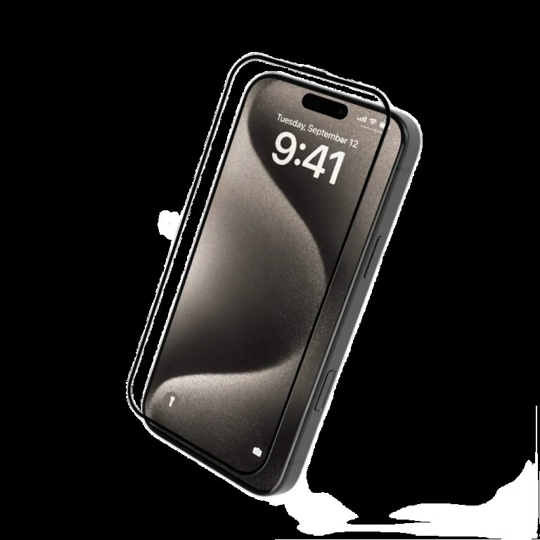 محافظ صفحه نمایش LEVELO مدل 3D Resin Glue High Silicone Aluminum مناسب iPhone 16Pro - Clear, بدون گارانتی