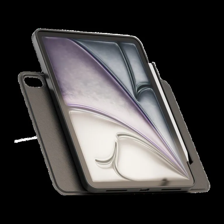 کاور LEVELO مدل Converge Detachable مناسب iPad Air11"/10.9",2024/2022 - Black, گارانتی اصالت و سلامت فیزیکی کالا