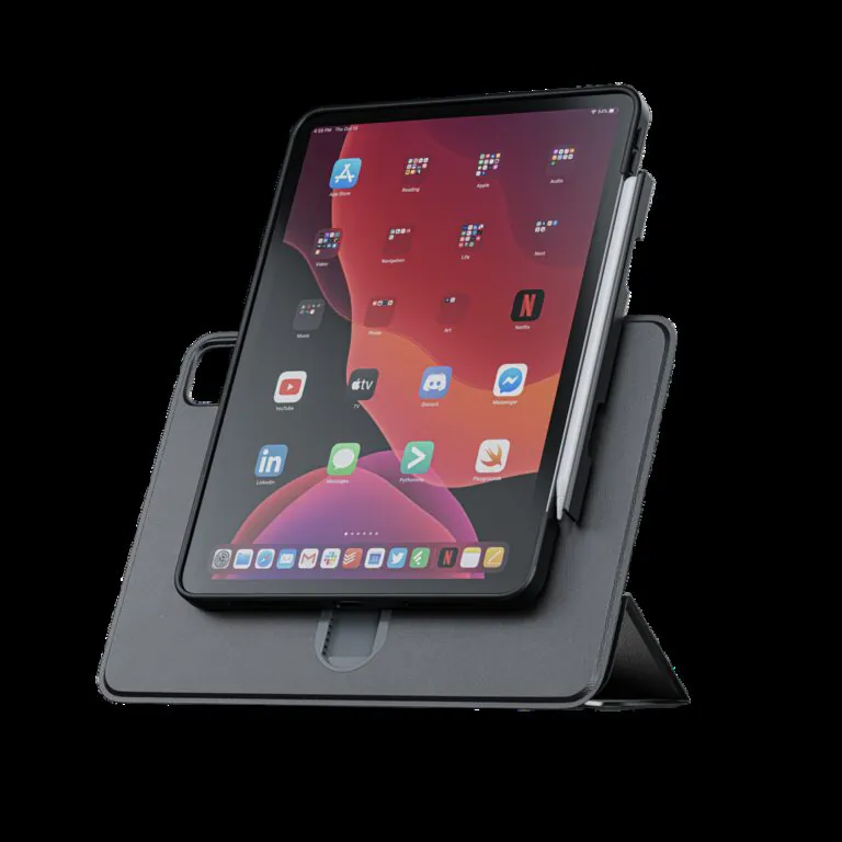 کاور LEVELO مدل Converge Detachable مناسب iPad Pro11",2024 - Black, گارانتی اصالت و سلامت فیزیکی کالا