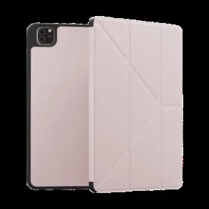کاور LEVELO مدل Elegant Hybrid Leather مناسب iPad Pro11",6th-4th Gen. - Pink, گارانتی اصالت و سلامت فیزیکی کالا