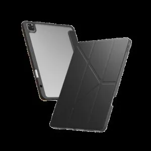 کاور LEVELO مدل Conver Clear Back Hybrid مناسب iPad Pro13",2024 - Black, گارانتی اصالت و سلامت فیزیکی کالا