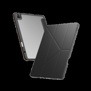 کاور LEVELO مدل Conver Clear Back Hybrid مناسب iPad Pro11",2024 - Black, گارانتی اصالت و سلامت فیزیکی کالا