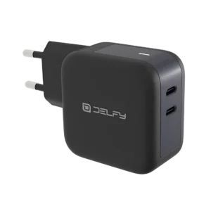 شارژر DELFY مدل Elektra Wall Gan Charger (45W) - Black, گارانتی ۱۲ ماهه شرکت نقش