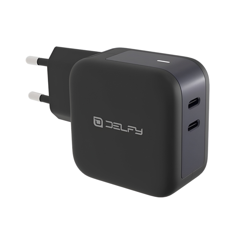 شارژر DELFY مدل Elektra Wall Gan Charger (45W) - Black, گارانتی ۱۲ ماهه شرکت نقش