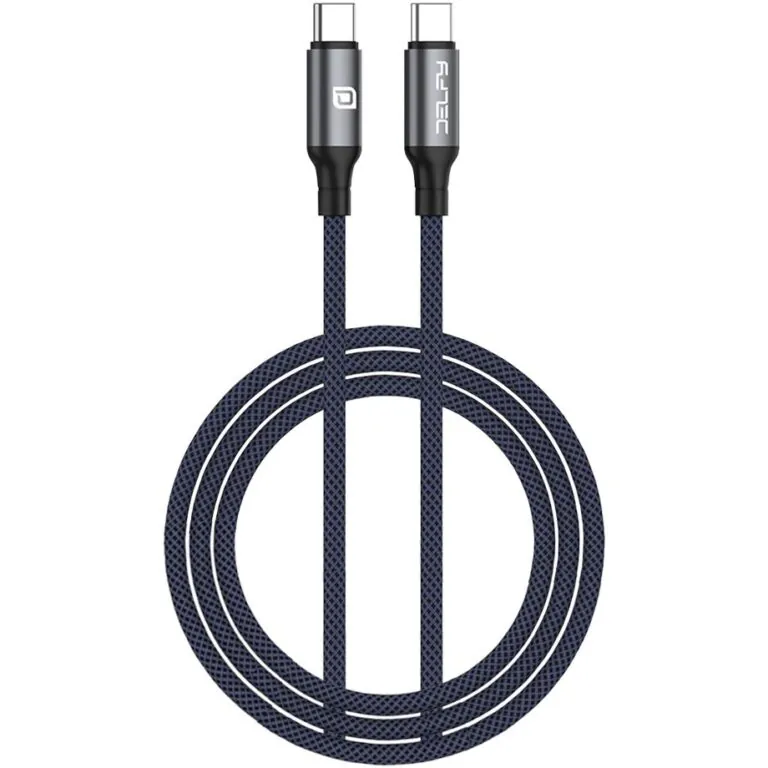 کابل DELFY مدل Keraia-C 240 USB-C to USB-C (1.2m) - Black, گارانتی ۱۲ ماهه شرکت نقش