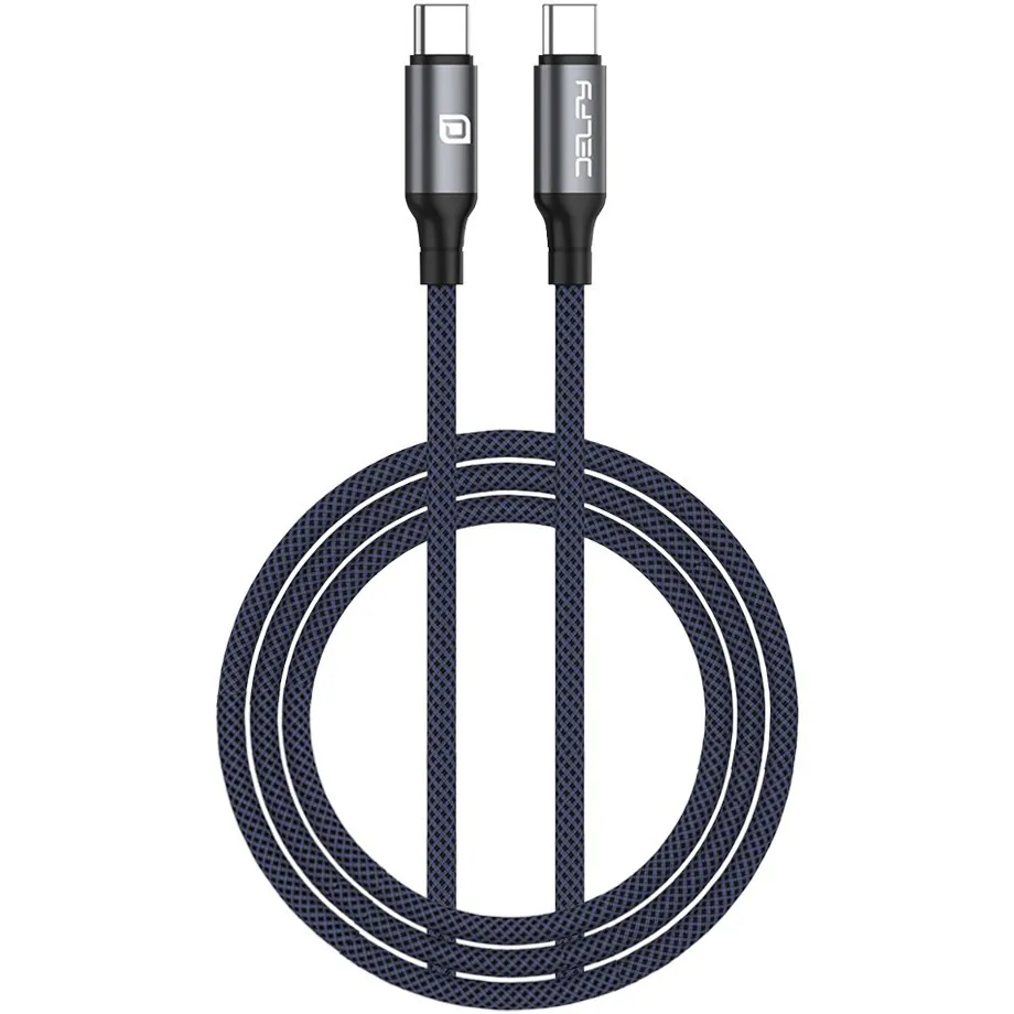 کابل DELFY مدل Keraia-C 240 USB-C to USB-C (1.2m) - Black, گارانتی ۱۲ ماهه شرکت نقش