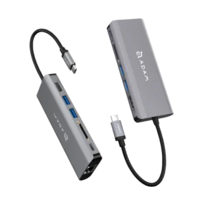هاب Adam Elements مدل CASA Hub A01 USB-C 6 in 1 Multi-Function Hub - Gray, گارانتی ۱۲ ماهه شرکت نقش